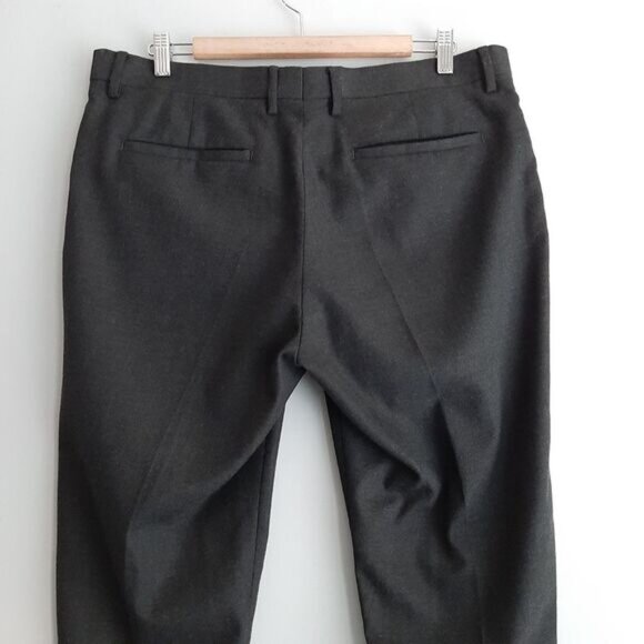 ZARA Slim Fit Cuffed Modern Dress Pants Trousers Gray Men's Sz 34 - Picture 9 of 15